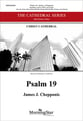 Psalm 19 SATB choral sheet music cover